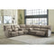 Cavalcade - Slate - DBL Rec Loveseat w/Console-Washburn's Home Furnishings