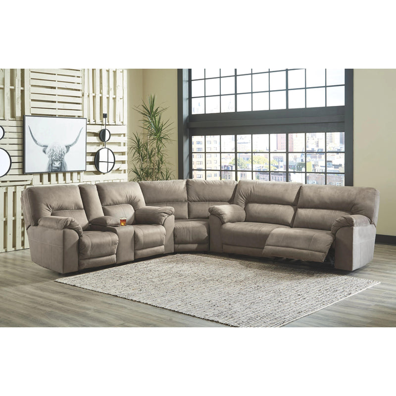 Cavalcade - Slate - DBL Rec Loveseat w/Console-Washburn's Home Furnishings