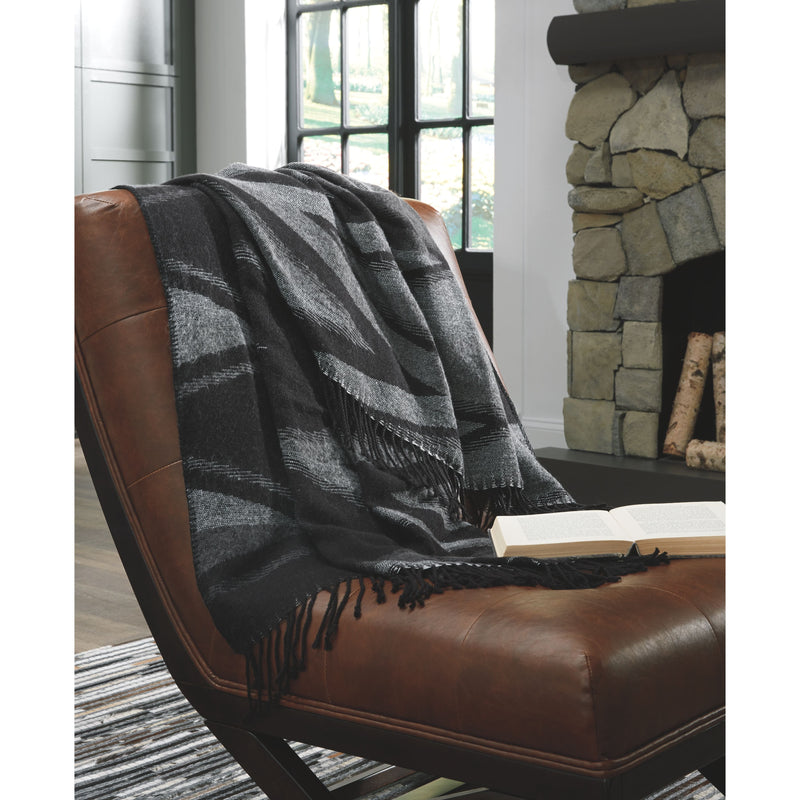 Cecile - Black/gray - Throw (3/cs)-Washburn's Home Furnishings