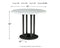 Centiar - Black / Gray - Round Drm Counter Table-Washburn's Home Furnishings