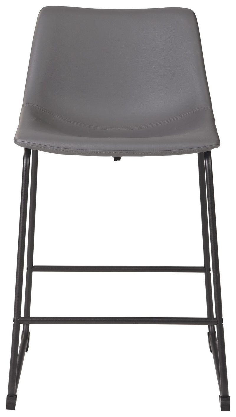 Centiar - Gray - Counter Height Bar Stool (set Of 2)-Washburn's Home Furnishings
