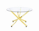 Chanel - Round Dining Table - Yellow-Washburn's Home Furnishings