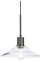 Chaness - Black - Glass Pendant Light (1/cn)-Washburn's Home Furnishings