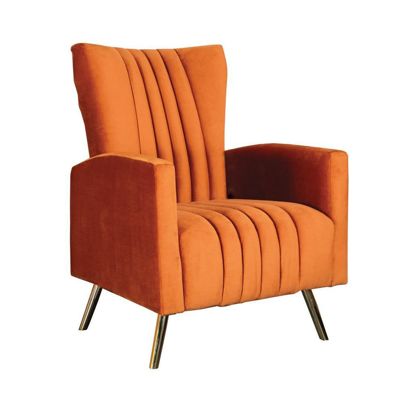 Channeled - Rust - Accent Chair-Washburn's Home Furnishings