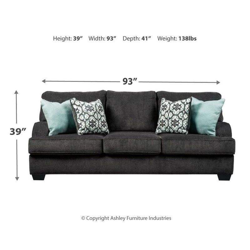 Charenton - Charcoal - Sofa-Washburn's Home Furnishings