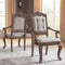 Charmond - Brown - Dining Uph Arm Chair (2/cn)-Washburn's Home Furnishings