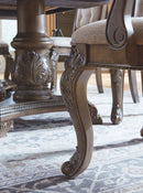 Charmond - Brown - Dining Uph Arm Chair (2/cn)-Washburn's Home Furnishings