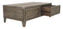 Chazney - Rustic Brown - Lift Top Cocktail Table-Washburn's Home Furnishings