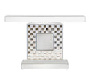 Checkerboard Square Base Console - White-Washburn's Home Furnishings