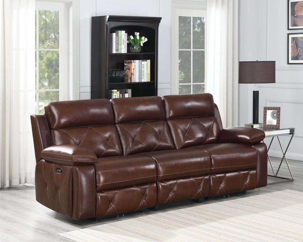 Chester Motion Collection - 3 Pc Power 2 Sofa - Chocolate-Washburn's Home Furnishings