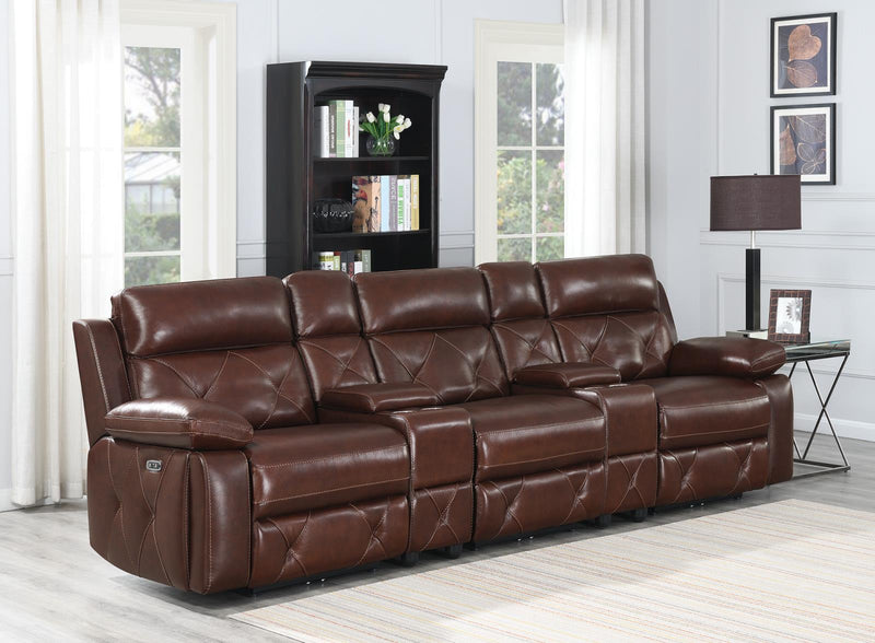 Chester Motion Collection - 5 Pc Power 2 Home Theater - Chocolate-Washburn's Home Furnishings