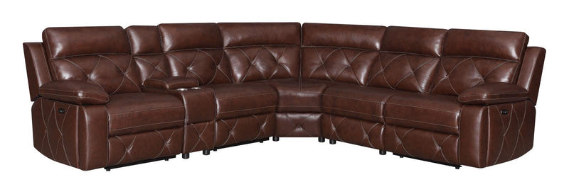 Chester - Power Reclining Sectional - Brown-Washburn's Home Furnishings