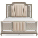 Chevanna - Platinum - Queen Uph Panel Footboard-Washburn's Home Furnishings