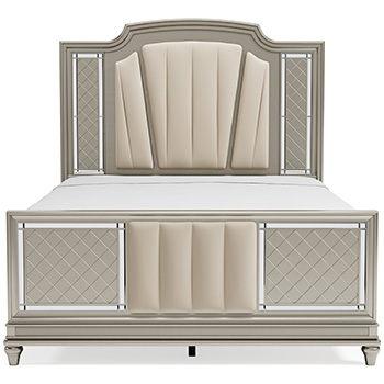 Chevanna - Platinum - Queen Uph Panel Footboard-Washburn's Home Furnishings
