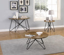 Churchill Round End Table Dark Brown And Black-Washburn's Home Furnishings