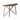 Churchill Semicircle Sofa Table Dark Brown And Black-Washburn's Home Furnishings