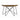 Churchill Semicircle Sofa Table Dark Brown And Black-Washburn's Home Furnishings