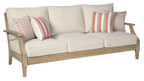 Clare - Beige - Sofa With Cushion-Washburn's Home Furnishings