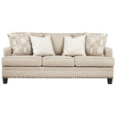 Claredon - Pearl Silver - Sofa-Washburn's Home Furnishings