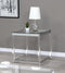 Claude End Table With Lower Shelf Chrome And - Clear-Washburn's Home Furnishings