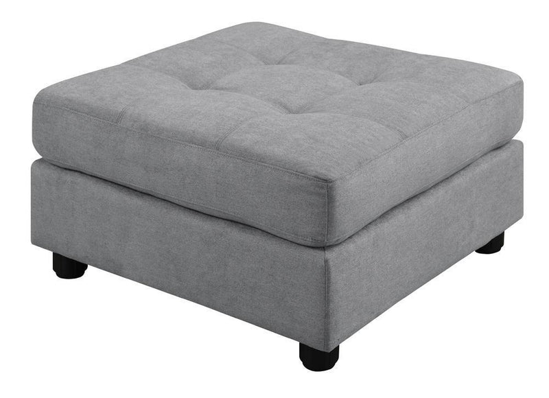 Claude Sectional - Gray - Ottoman-Washburn's Home Furnishings