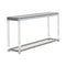Claude Sofa Table With Lower Shelf Chrome And - Clear-Washburn's Home Furnishings