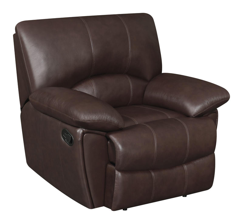 Clifford - Pillow Top Arm Recliner - Brown-Washburn's Home Furnishings