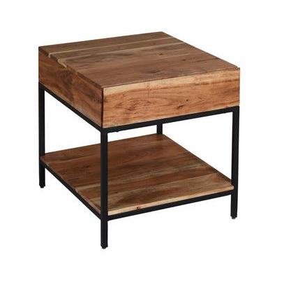 Coast to Coast 1 Drawer End Table in Springdale Natural Finish-Washburn's Home Furnishings