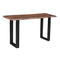 Coast to Coast Console Table in BrownStone Nt Bown w/Metal Legs-Washburn's Home Furnishings