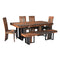 Coast to Coast Sheesham Wood Sierra Dining Set w/4 Chairs & Bench-Washburn's Home Furnishings