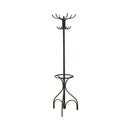 Coat Rack With 12 Hooks - Black-Washburn's Home Furnishings