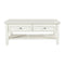 Coffee Table With 2 Drawers - White-Washburn's Home Furnishings