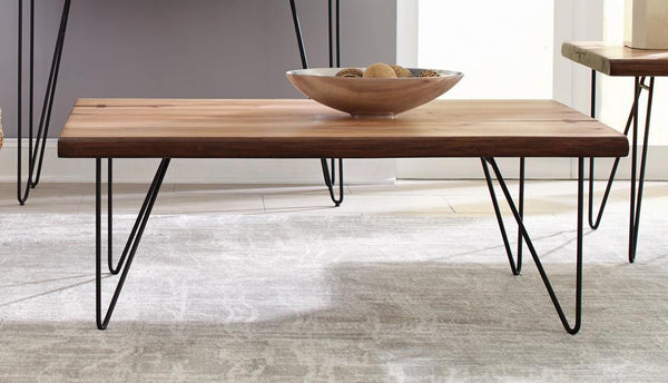 Coffee Table With Hairpin - Legs - Light Brown-Washburn's Home Furnishings