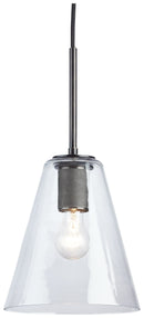 Collbrook - Black - Glass Pendant Light (1/cn)-Washburn's Home Furnishings