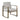 Concave Metal Arm Accent Chair - White-Washburn's Home Furnishings