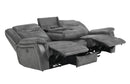 Conrad - Power Sofa With Drop-down Table - Gray-Washburn's Home Furnishings