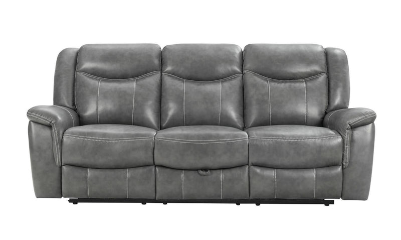 Conrad - Power Sofa With Drop-down Table - Gray-Washburn's Home Furnishings