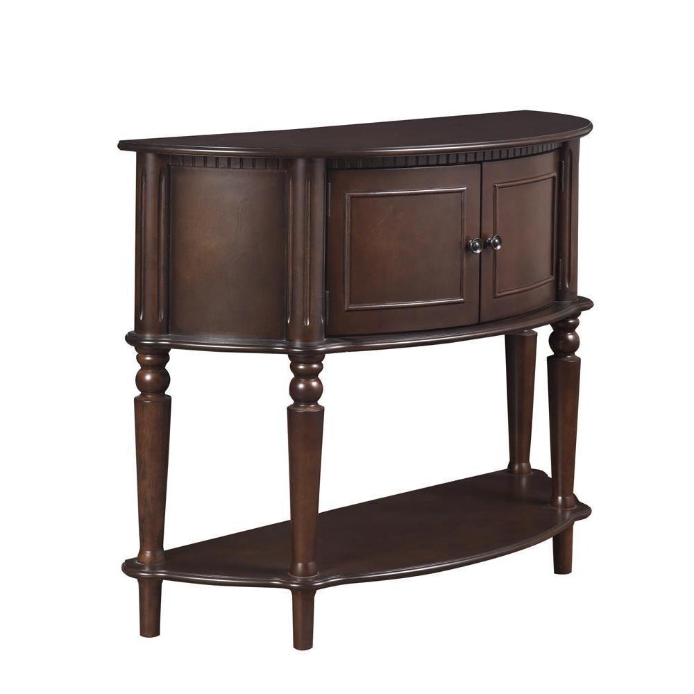 Console Table With Curved Front - Brown – Washburn's Home Furnishings