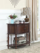 Console Table With Curved Front - Brown-Washburn's Home Furnishings