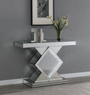 Console Table With Led Lighting - Pearl Silver-Washburn's Home Furnishings