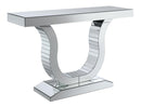 Console Table With U-shaped Base - Pearl Silver-Washburn's Home Furnishings