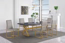 Conway - X-trestle Base Dining Table - Gray-Washburn's Home Furnishings