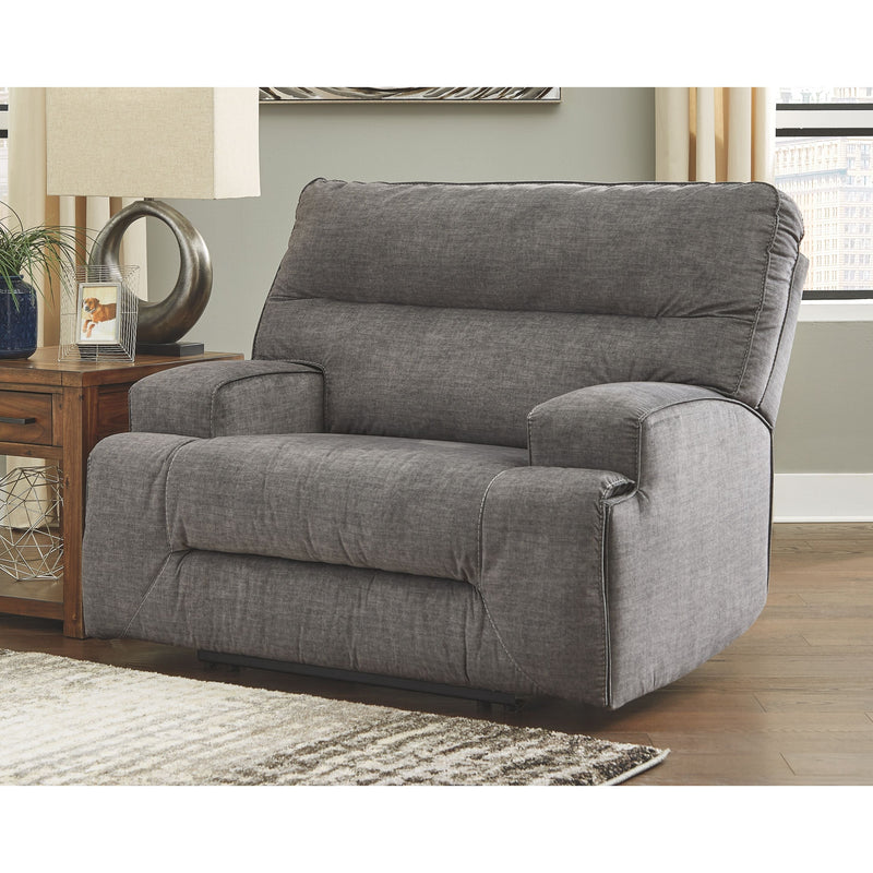 Coombs - Charcoal - Wide Seat Recliner-Washburn's Home Furnishings