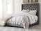 Coralayne - Gray - Queen Uph Footboard With Rails-Washburn's Home Furnishings