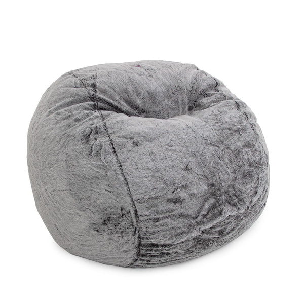 Cordaroy Convertible Queen Beanbag Chair - Fur - Chinchilla-Washburn's Home Furnishings