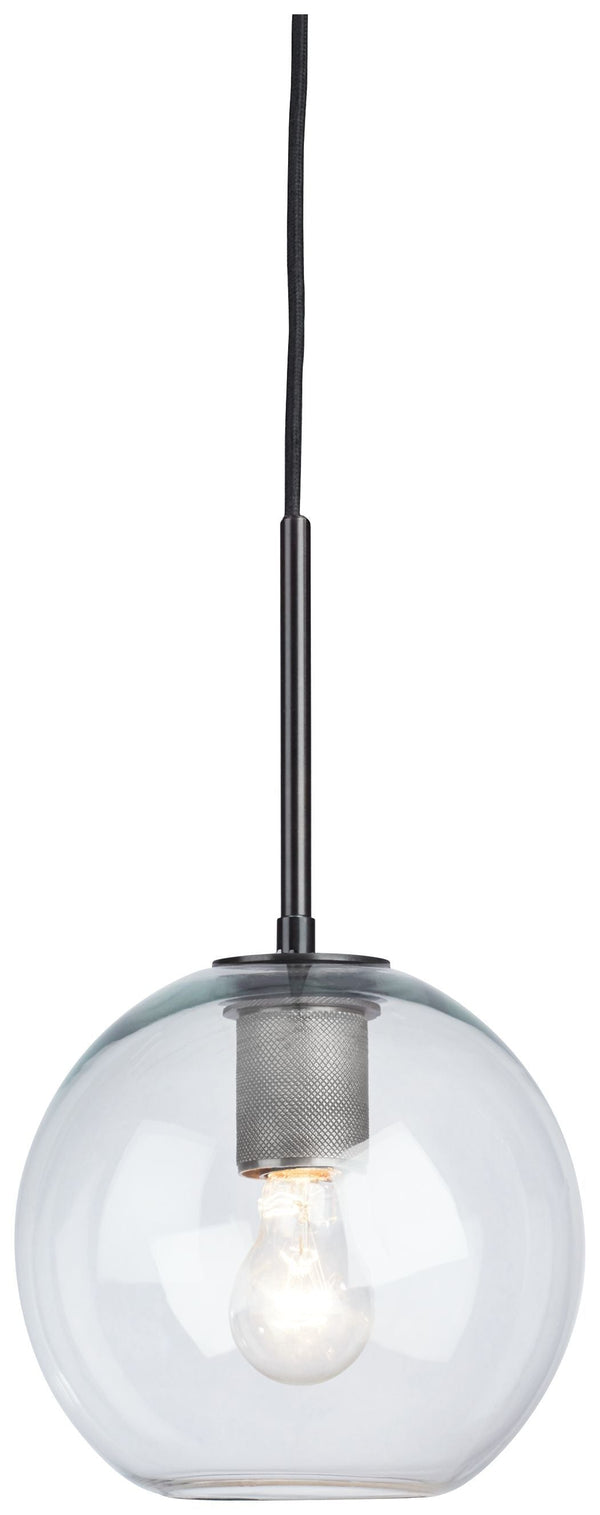 Cordunn - Black - Glass Pendant Light (1/cn)-Washburn's Home Furnishings