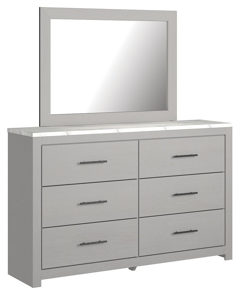 Cottenburg - Light Gray/white - Dresser, Mirror-Washburn's Home Furnishings