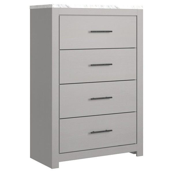 Cottonburg - Light Gray/white - Four Drawer Chest-Washburn's Home Furnishings