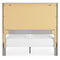 Cottonburg - Light Gray/white - Queen Panel Bed With Sconce Lights-Washburn's Home Furnishings