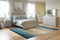 Cottonburg - Light Gray/white - Queen Panel Hdbd/ftbd-Washburn's Home Furnishings